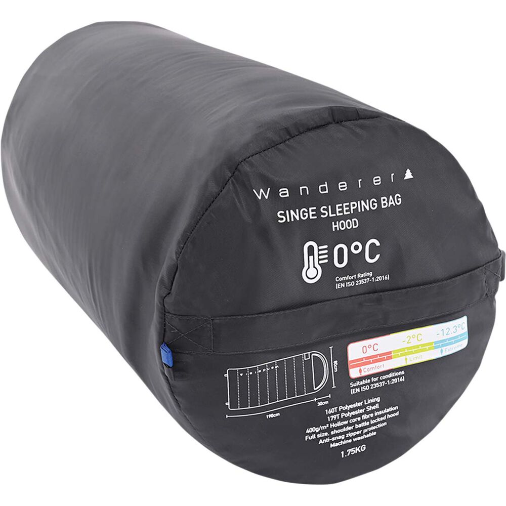  Wanderer Singe 0° Hooded Sleeping Bag