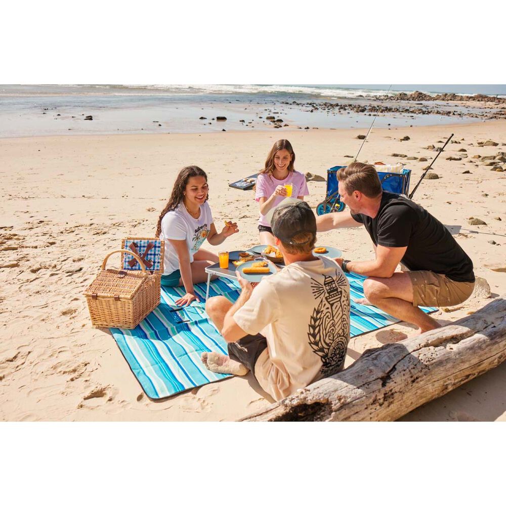 Wanderer Stripe Fleece Picnic Rug 1.5 X 2m