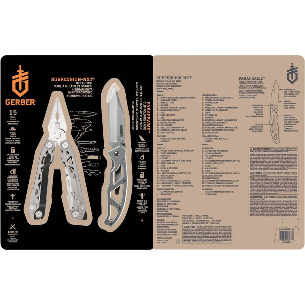  Gerber Suspension NXT Multi-Tool And Paraframe Knife Set