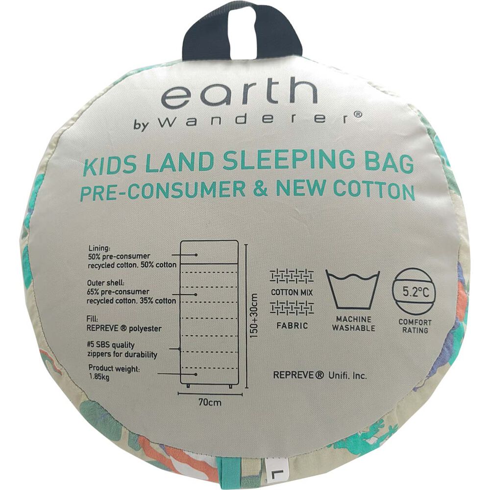  Earth By Wanderer® Kids Land Cotton 5.2°C Sleeping Bag