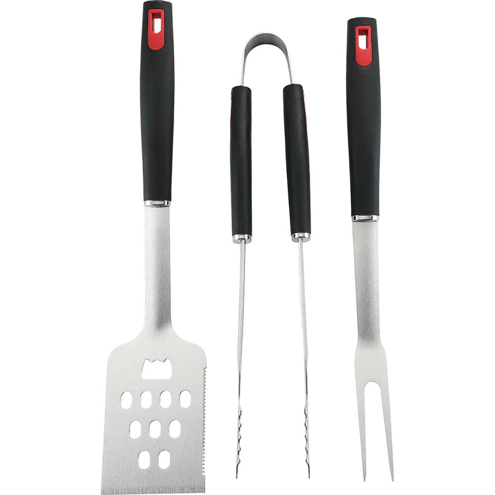  BCF Stainless Steel 3 Piece BBQ Tool Set