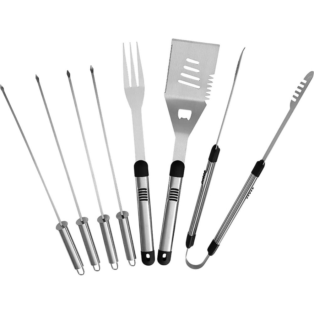  BCF 8 Piece BBQ Tool Set With Carry Bag