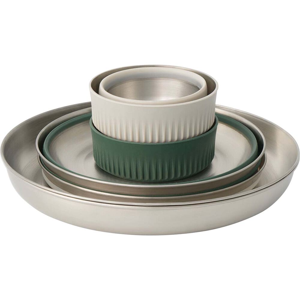  Sea To Summit Detour Collapsible Stainless Steel Dinner Set 2 Person 6 Piece