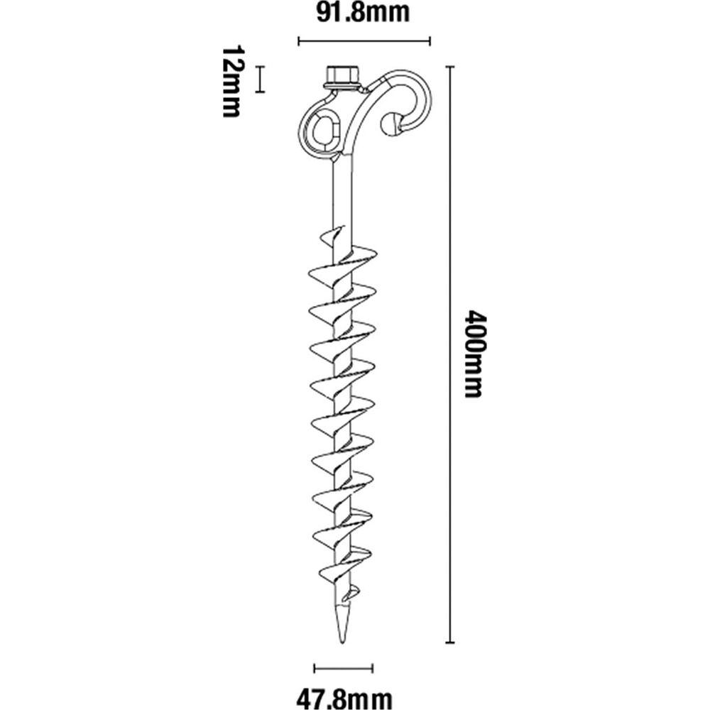  Aussie Traveller Screw-in Sand Pegs 6 Pack