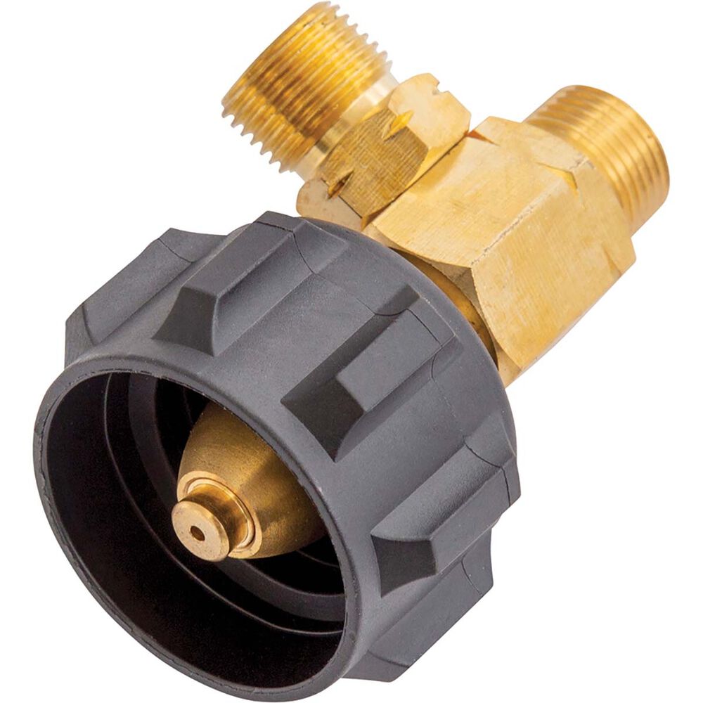  Gasmate LCC27 To Twin 3/8" BSPP LH Adaptor