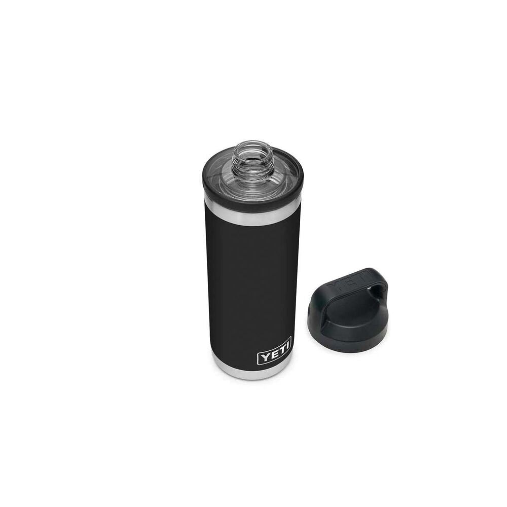  YETI® Rambler® Bottle 18 Oz (532ml)with Chug Cap Black Black