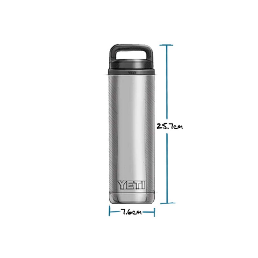  YETI® Rambler® Bottle 18 Oz (532ml)with Chug Cap Black Black