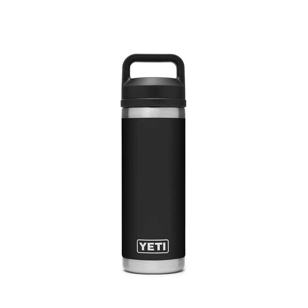  YETI® Rambler® Bottle 18 Oz (532ml)with Chug Cap Black Black