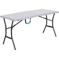  Lifetime Blow Mould Folding Table 153cm Grey
