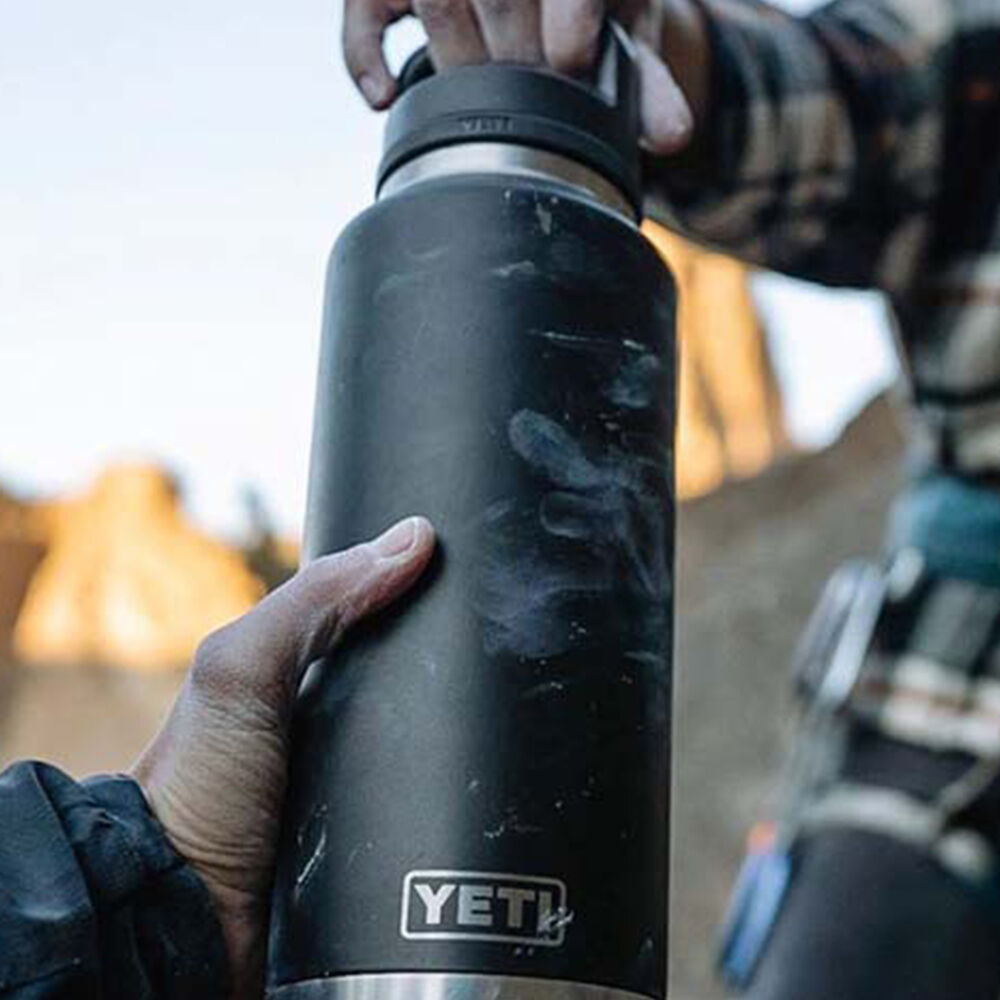  YETI® Rambler® Bottle 46 Oz (1.4 L) With Chug Cap Black Black