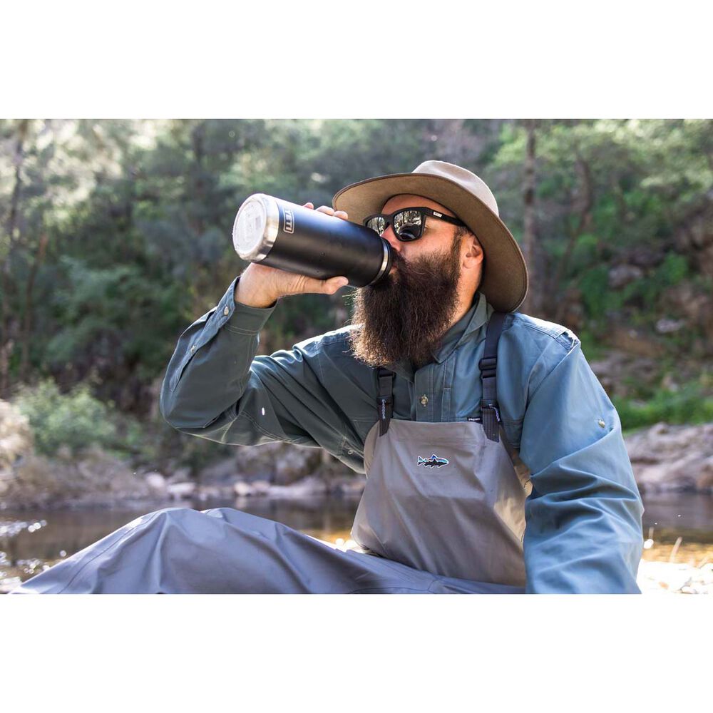  YETI® Rambler® Bottle 46 Oz (1.4 L) With Chug Cap Black Black
