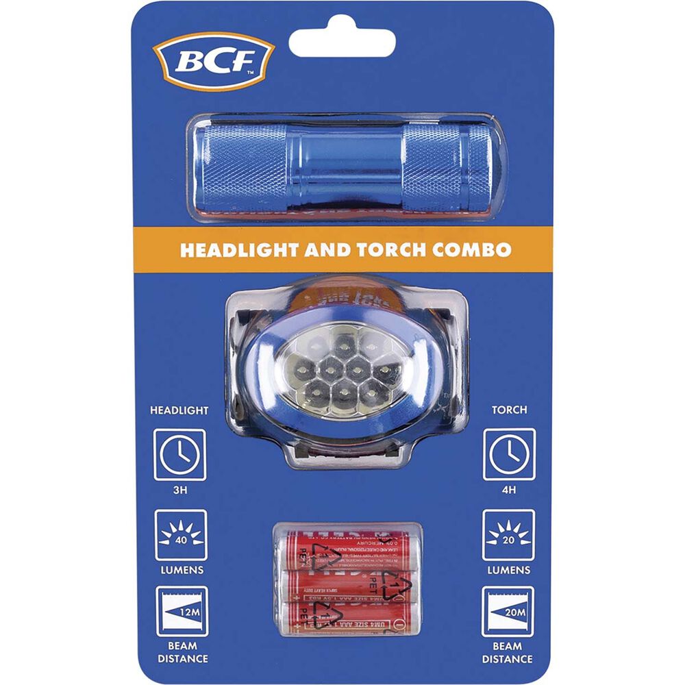  BCF Headlamp And Torch Combo