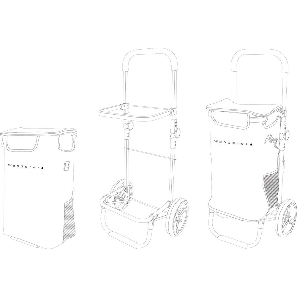  Wanderer Shopping Trolley Charcoal