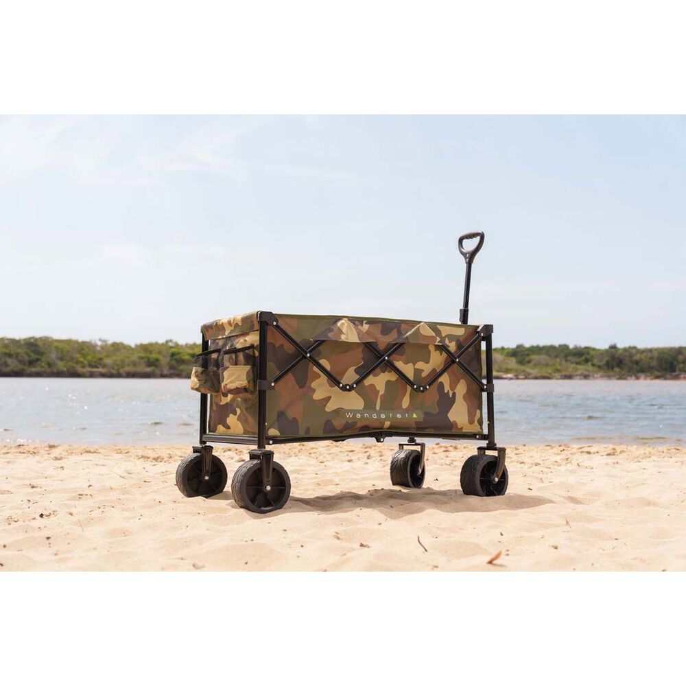  Wanderer Flat Fold Beach Cart 100kg Camo