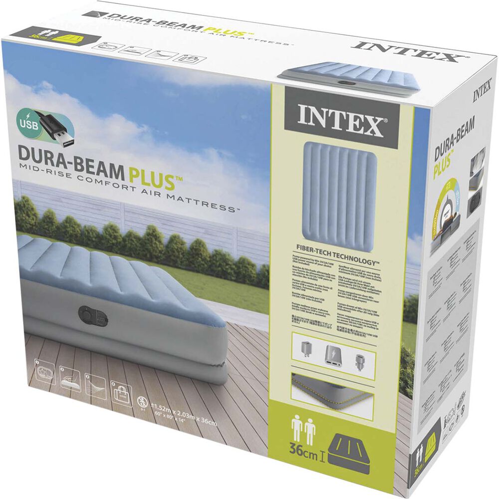  Intex Dura-Beam Plus Comfort Queen Air Bed