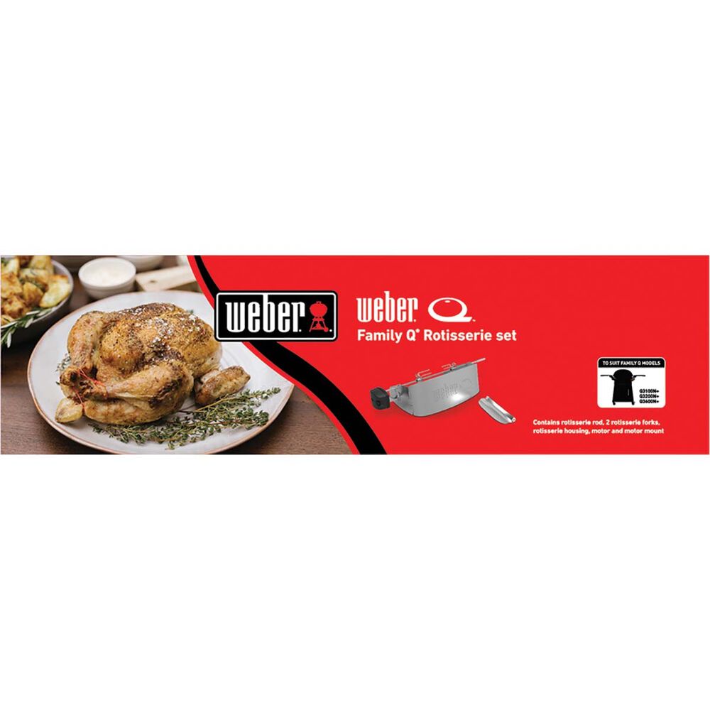  Weber Family Q Rotisserie Set