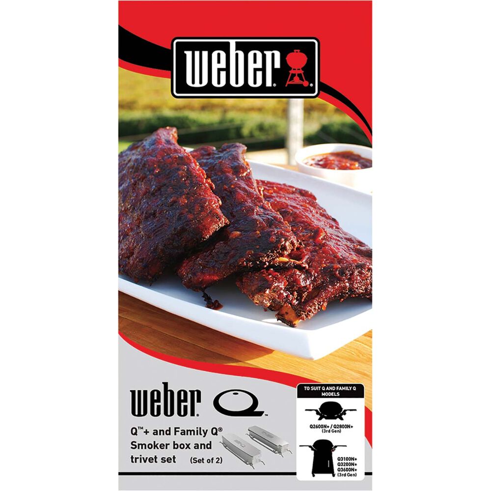  Weber Smoker Box And Trivet Set