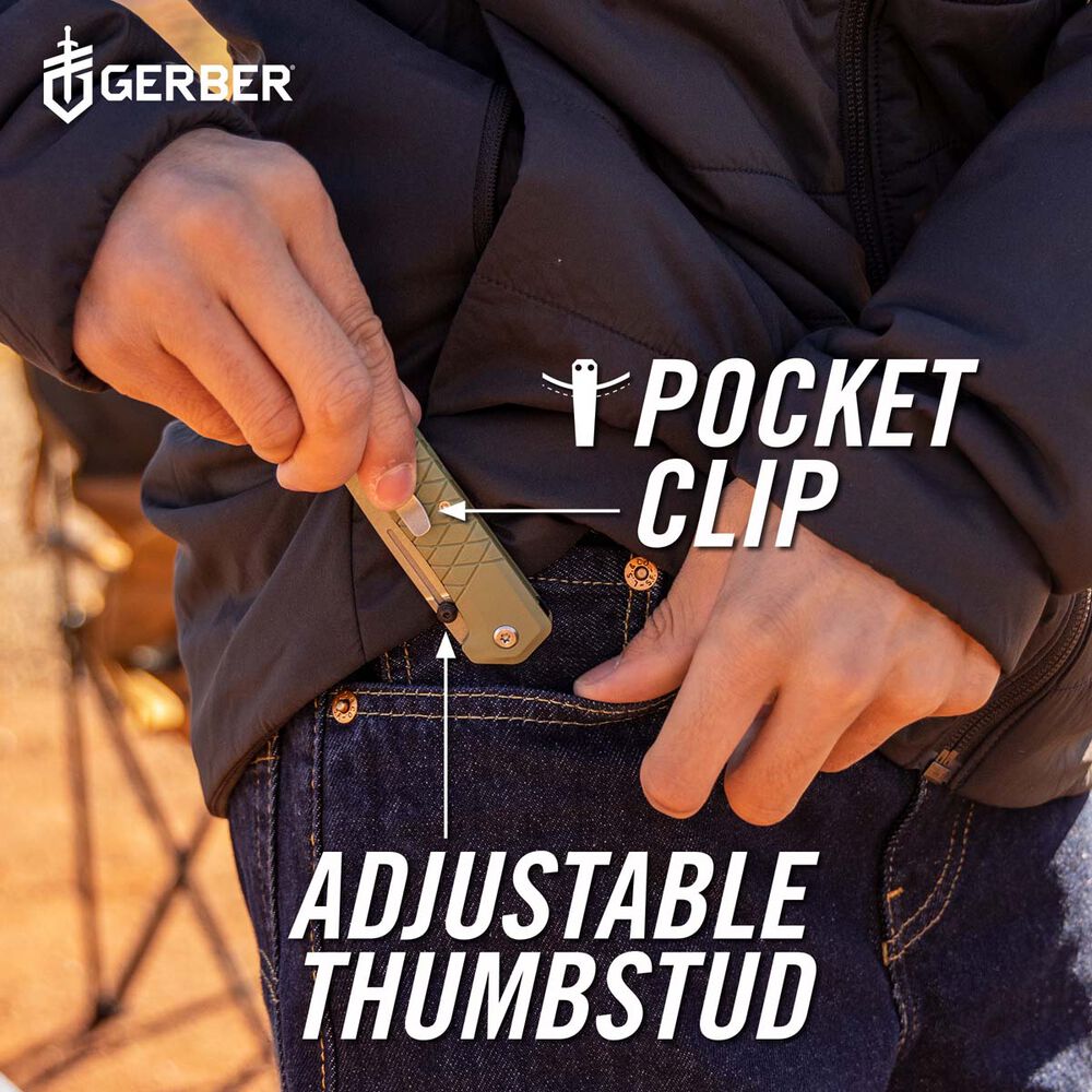  Gerber Zilch Folding Knife Green