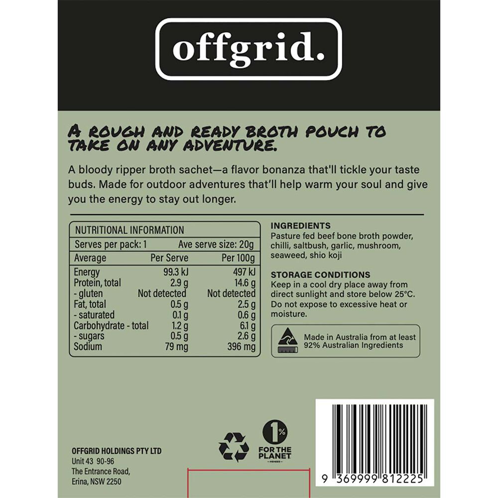  Offgrid Potatoes And Saltbush Heat And Eat Meal 300g
