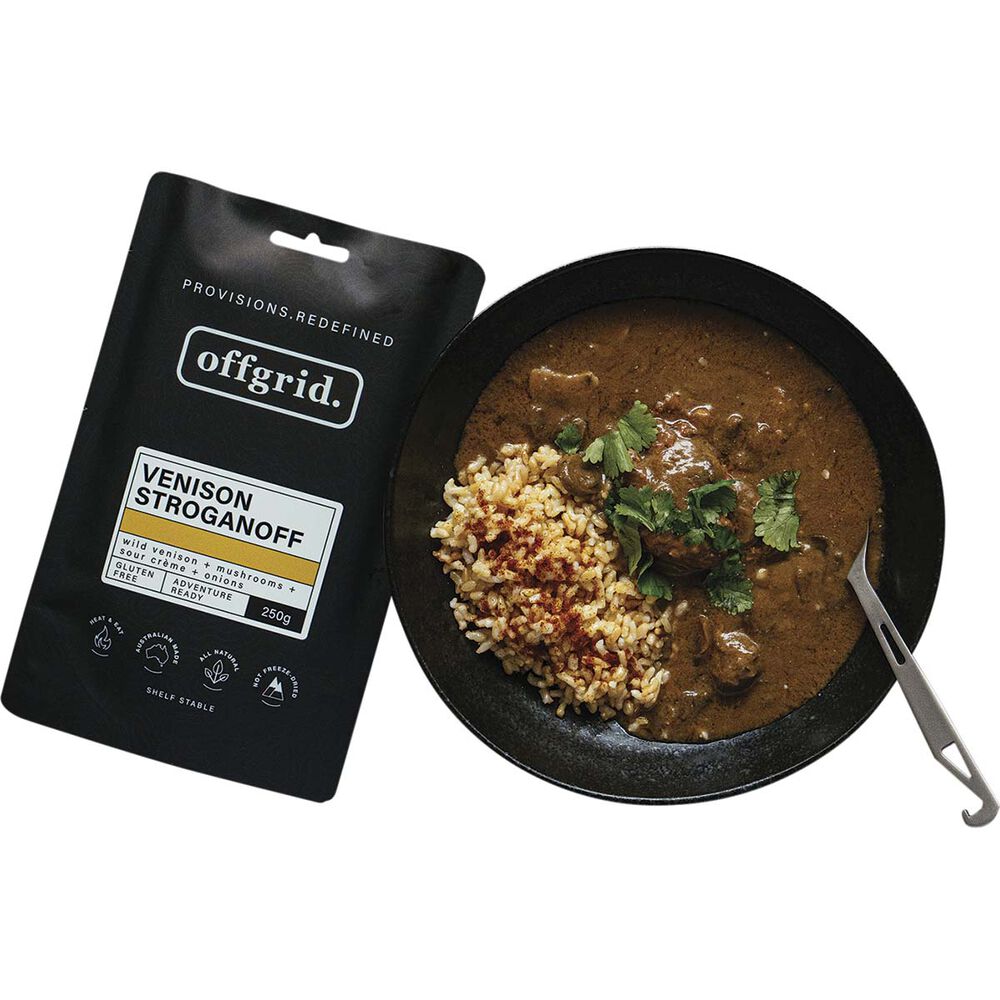  Offgrid Venison Stroganoff Heat And Eat Meal 250g
