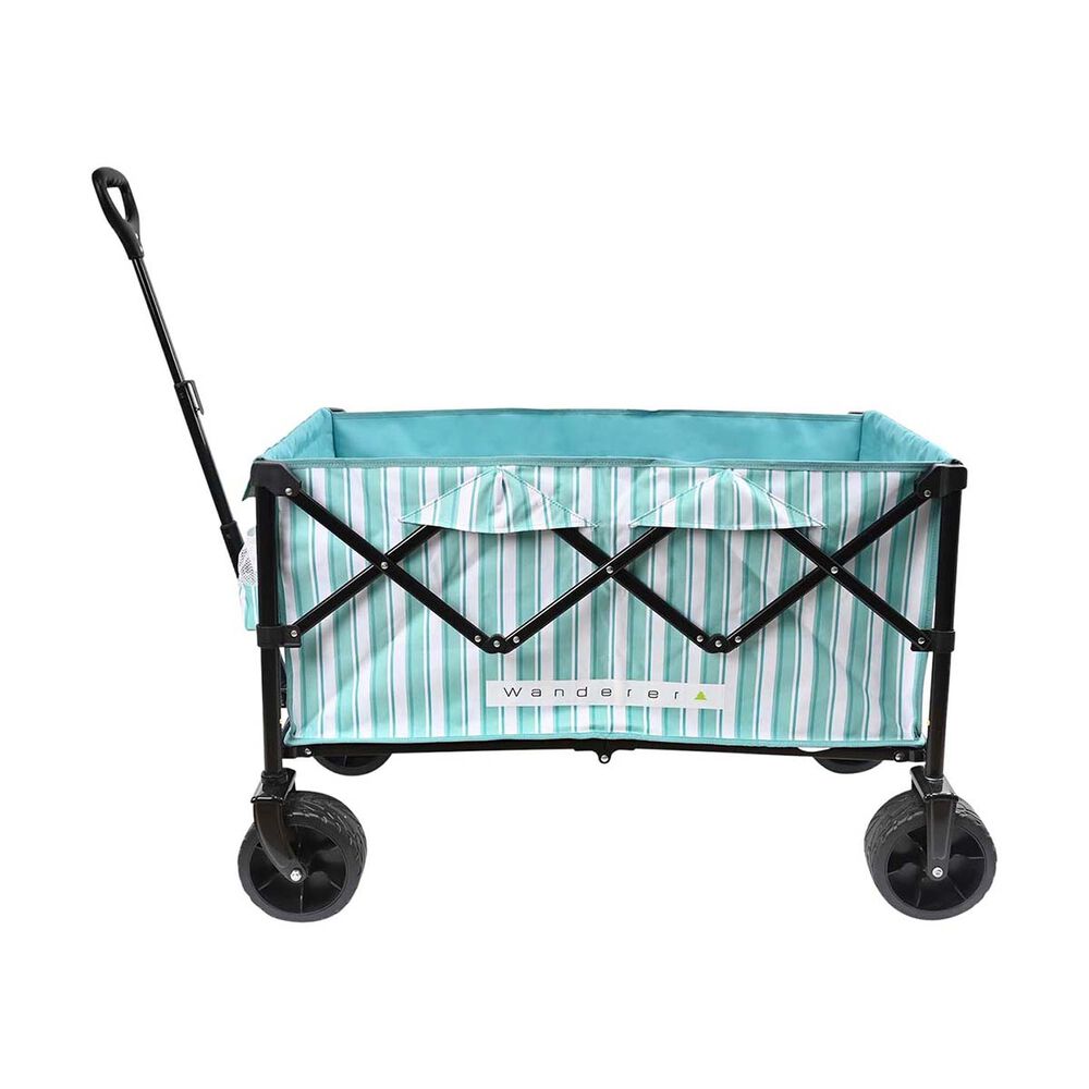  Wanderer Flat Fold Beach Cart 100kg Ocean Green