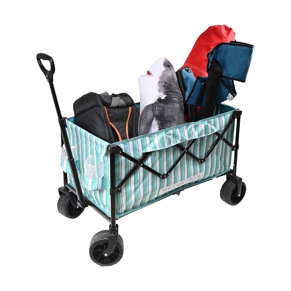  Wanderer Flat Fold Beach Cart 100kg Ocean Green
