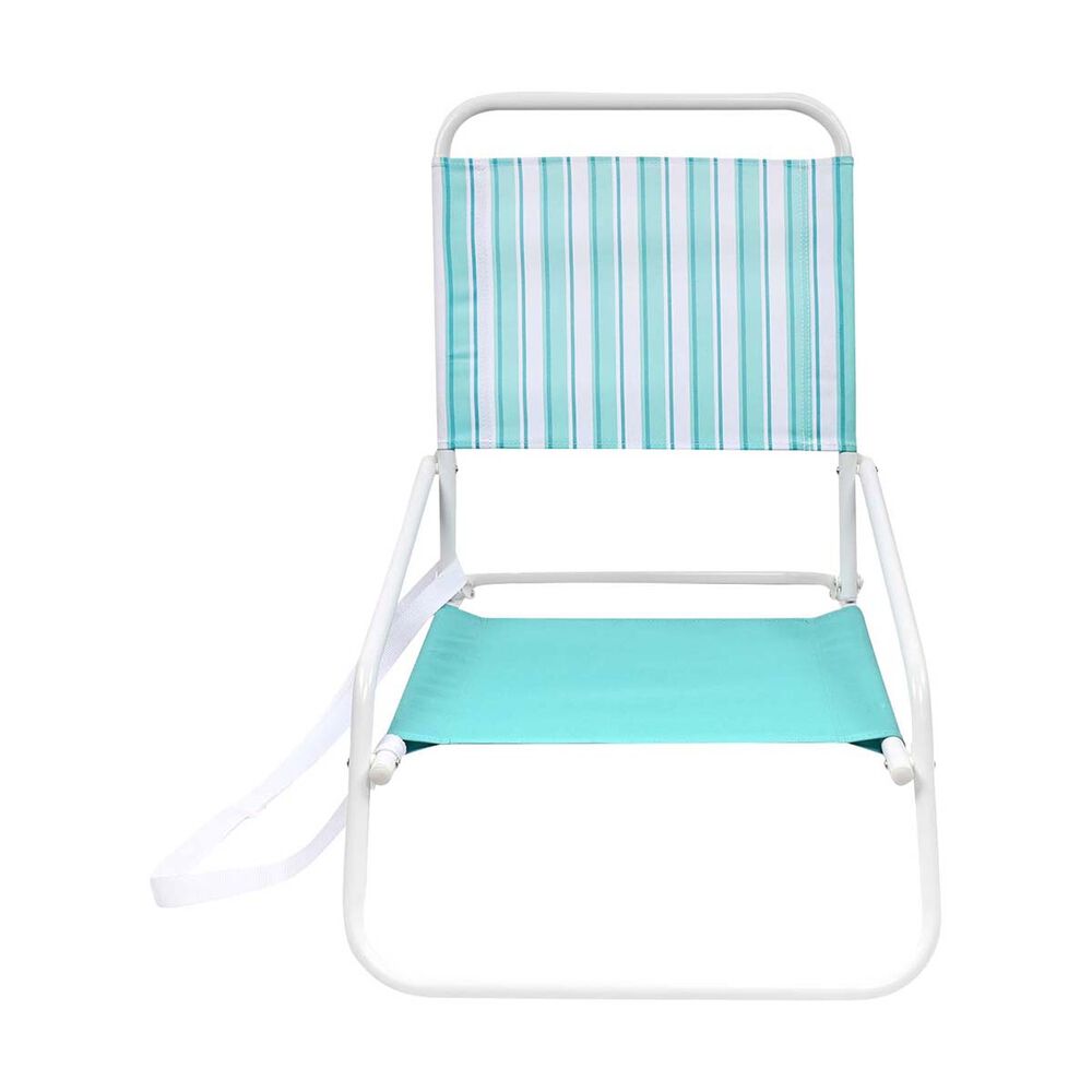  Wanderer Flat Fold Beach Chair Ocean Green 100kg